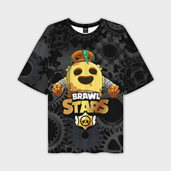 Мужская футболка оверсайз Brawl Stars Robot Spike