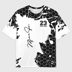 Футболка оверсайз мужская Michael Jordan 23, цвет: 3D-принт
