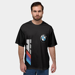 Футболка оверсайз мужская BMW, цвет: 3D-принт — фото 2