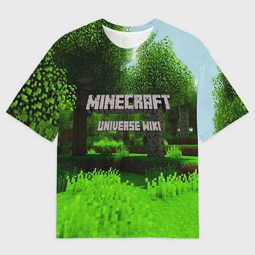 Мужская футболка оверсайз МАЙНКРАФТ / 3D-принт – фото 1