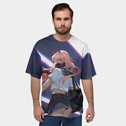 Футболка оверсайз мужская ЛЮБИМАЯ В МАСКЕ, цвет: 3D-принт — фото 2