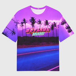 Футболка оверсайз мужская HOTLINE MIAMI, цвет: 3D-принт