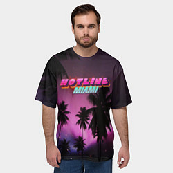 Футболка оверсайз мужская HOTLINE MIAMI, цвет: 3D-принт — фото 2
