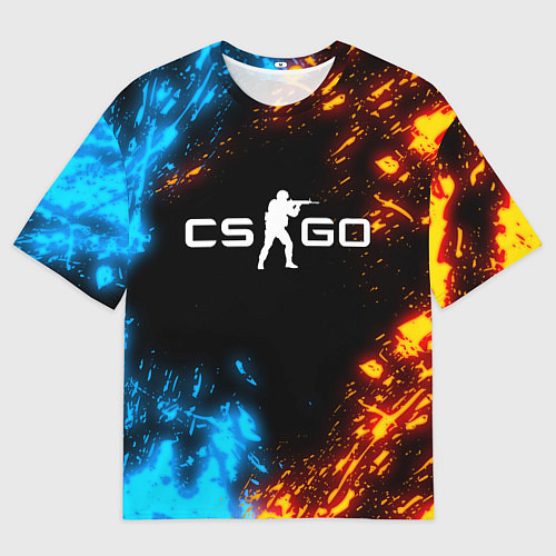 Мужская футболка оверсайз CS GO / 3D-принт – фото 1