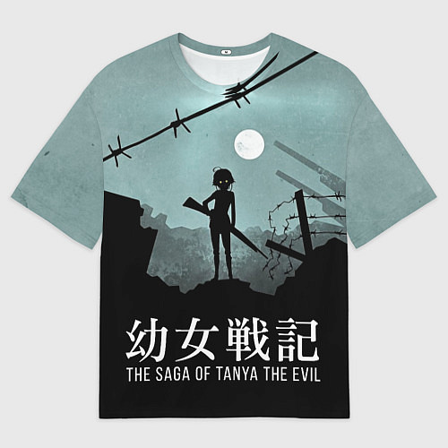 Мужская футболка оверсайз The saga of Tanya the evil / 3D-принт – фото 1