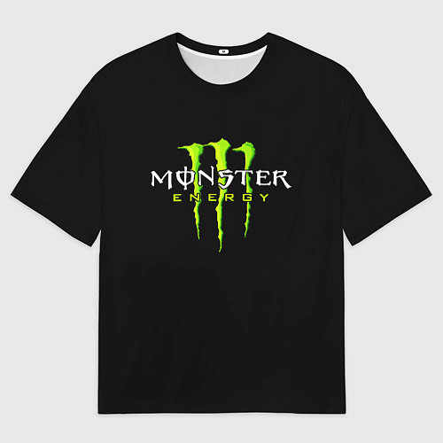 Мужская футболка оверсайз MONSTER ENERGY / 3D-принт – фото 1