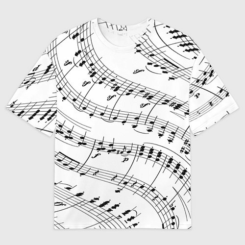 Мужская футболка оверсайз Melody Текстура / 3D-принт – фото 1