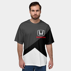 Футболка оверсайз мужская HONDA, цвет: 3D-принт — фото 2
