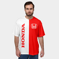 Футболка оверсайз мужская HONDA, цвет: 3D-принт — фото 2