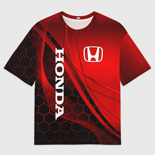 Мужская футболка оверсайз HONDA / 3D-принт – фото 1