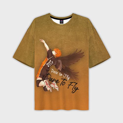 Мужская футболка оверсайз Dare to Fly Haikyu!! / 3D-принт – фото 1