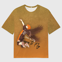 Футболка оверсайз мужская Dare to Fly Haikyu!!, цвет: 3D-принт
