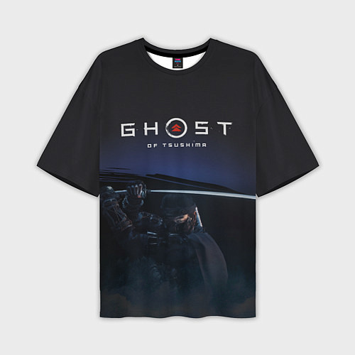 Мужская футболка оверсайз Ghost of Tsushima / 3D-принт – фото 1