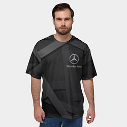 Футболка оверсайз мужская MERCEDES, цвет: 3D-принт — фото 2