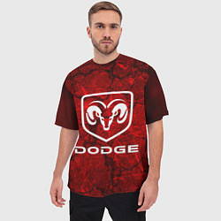 Футболка оверсайз мужская DODGE, цвет: 3D-принт — фото 2