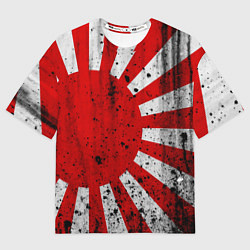 Футболка оверсайз мужская ЯПОНСКИЙ ФЛАГ, цвет: 3D-принт