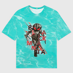 Футболка оверсайз мужская BLACK MANTA, цвет: 3D-принт