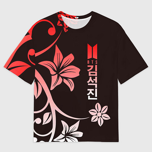 Мужская футболка оверсайз BTS / 3D-принт – фото 1