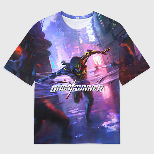 Мужская футболка оверсайз Ghostrunner / 3D-принт – фото 1