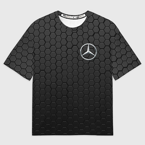 Мужская футболка оверсайз MERCEDES-BENZ AMG / 3D-принт – фото 1
