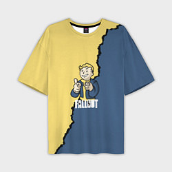 Футболка оверсайз мужская Fallout logo boy, цвет: 3D-принт