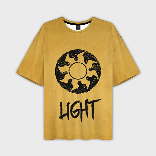 Мужская футболка оверсайз Emblems Light / 3D-принт – фото 1