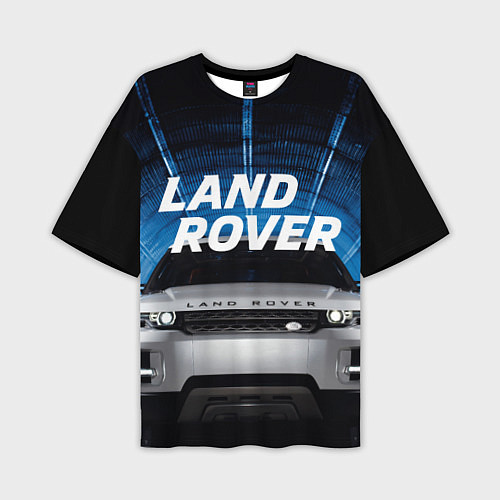 Мужская футболка оверсайз LAND ROVER / 3D-принт – фото 1