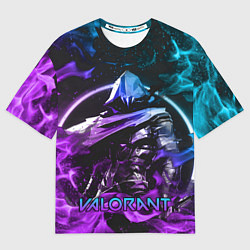 Футболка оверсайз мужская VALORANT OMEN, цвет: 3D-принт