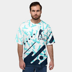 Футболка оверсайз мужская CS GO КС ГО, цвет: 3D-принт — фото 2