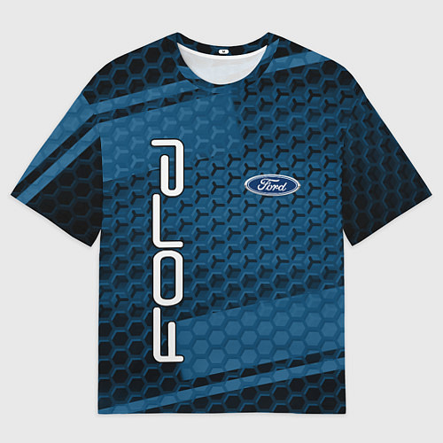 Мужская футболка оверсайз FORD / 3D-принт – фото 1