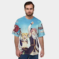 Футболка оверсайз мужская FAIRY TAIL ХВОСТ ФЕИ, цвет: 3D-принт — фото 2