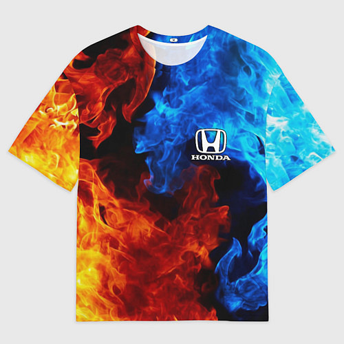 Мужская футболка оверсайз HONDA / 3D-принт – фото 1