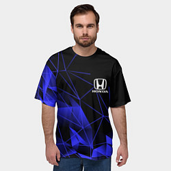 Футболка оверсайз мужская HONDA, цвет: 3D-принт — фото 2