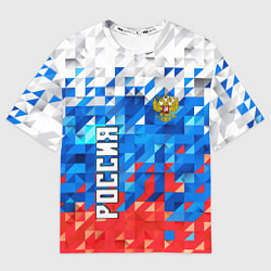 Футболка оверсайз мужская RUSSIA SPORT, цвет: 3D-принт