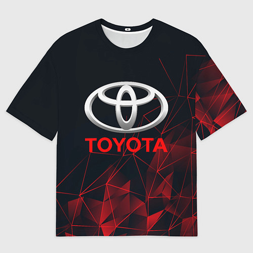 Мужская футболка оверсайз TOYOTA / 3D-принт – фото 1
