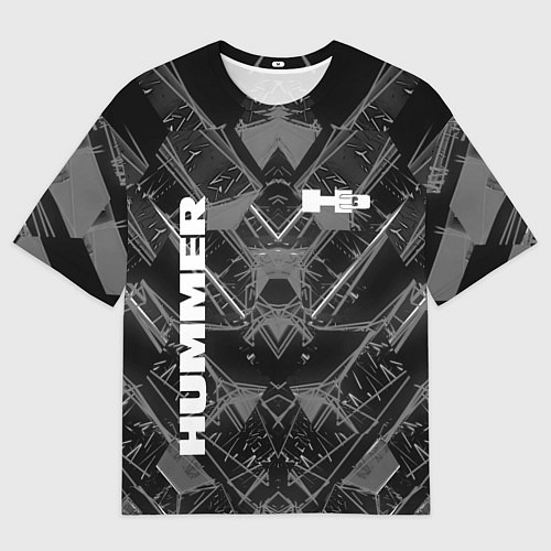 Мужская футболка оверсайз HUMMER / 3D-принт – фото 1