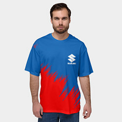 Футболка оверсайз мужская SUZUKI, цвет: 3D-принт — фото 2