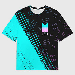 Футболка оверсайз мужская BTS БТС, цвет: 3D-принт