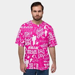 Футболка оверсайз мужская BILLIE EILISH БИЛЛИ АЙЛИШ, цвет: 3D-принт — фото 2