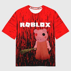 Мужская футболка оверсайз Roblox Piggy