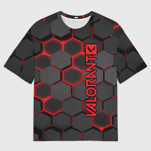 Мужская футболка оверсайз Valorant / 3D-принт – фото 1