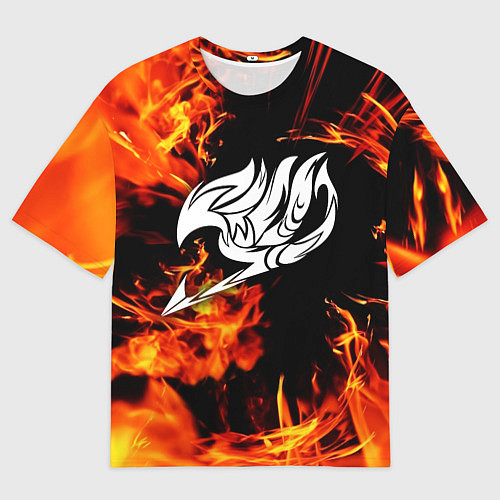 Мужская футболка оверсайз FAIRY TAIL ХВОСТ ФЕИ / 3D-принт – фото 1