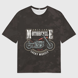 Футболка оверсайз мужская American Motorcycle Z, цвет: 3D-принт