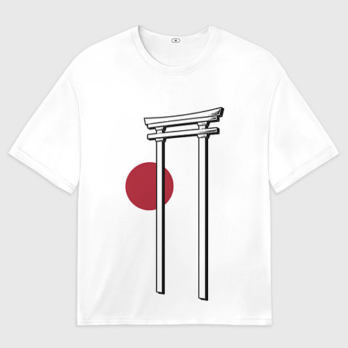 Мужская футболка оверсайз Япония Тории Z / 3D-принт – фото 1