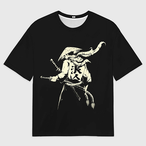 Мужская футболка оверсайз Самурай Z / 3D-принт – фото 1
