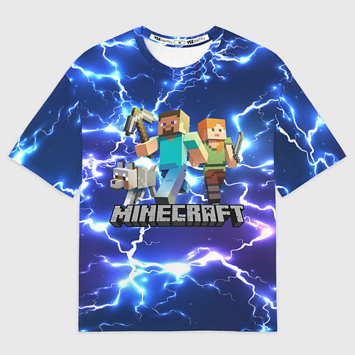 Мужская футболка оверсайз MINECRAFT МАЙНКРАФТ / 3D-принт – фото 1
