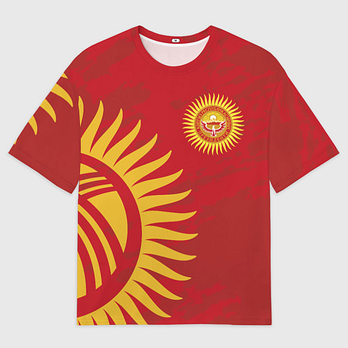 Мужская футболка оверсайз Киргизия / 3D-принт – фото 1