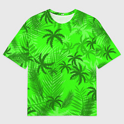 Мужская футболка оверсайз ПАЛЬМЫ ЛЕТО TROPICAL