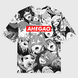 Футболка оверсайз мужская AHEGAO АХЕГАО, цвет: 3D-принт