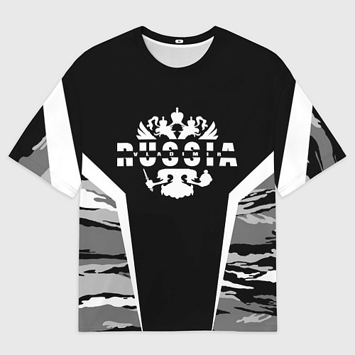 Мужская футболка оверсайз Камуфляж Владимир / 3D-принт – фото 1